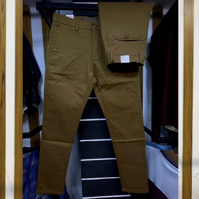 Premium Gabardine Pants 319 Khaki | Follow Fashion