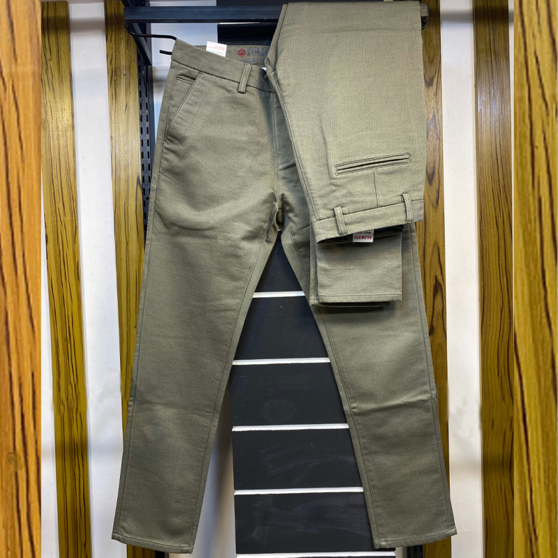 Men's Slim-Fit Chino Gabardine Pants 291 Ash