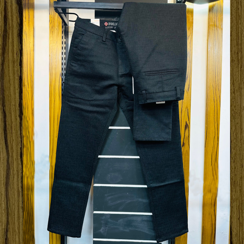 Men's Slim-Fit Chino Gabardine Pants 291 Black
