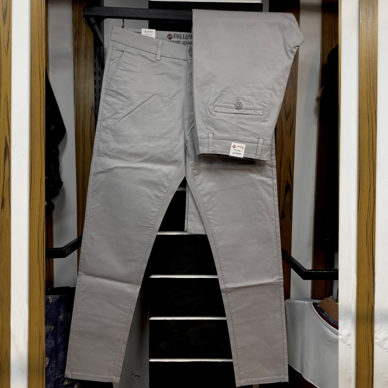 Premium Gabardine Pants 319 Silver
