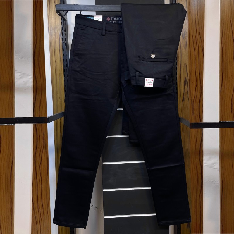 Luxury Gabardine Pants 320 Black Blue